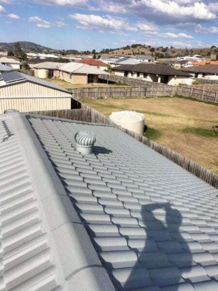 Roof Restoration Lowood Windspray Paint Colour Membrane Painted Whirlybird